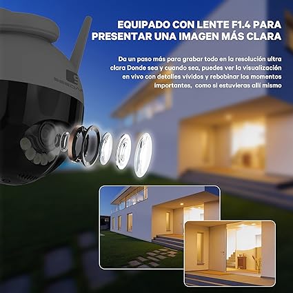Camara de Seguridad P8-G4 HD 2.5K Seedary