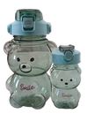 Botella Forma Oso Vaso Kawaii Correa Popote