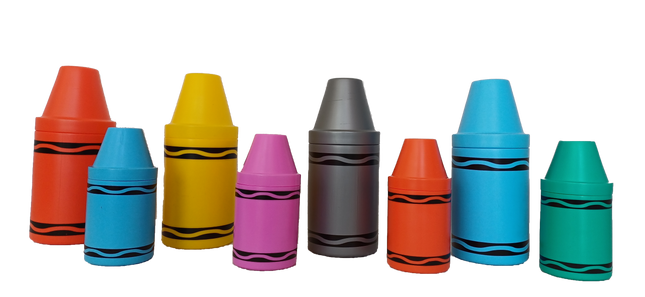 Vasos Dulceros Maxi Crayolas