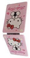 Espejo Portable Hello Kitty De Metal Con Aumento