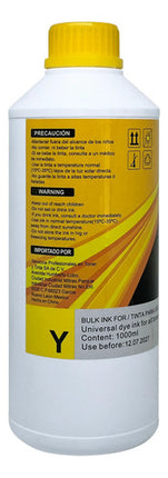 Pack 4 Lts Tinta Universal Compatible Epson Brother Hp Canon Negro/cyan/magenta/amarillo