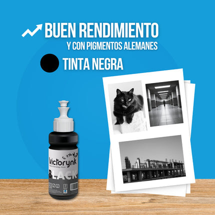 Pack 6 Tintas Compatibles Con T574 L8050 L18050 L18058 Light Negro Cyan Magenta Yellow Light