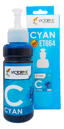 Tinta Victorynk High Definition 70 Ml Para Epson L120 L310 Black, Cyan, Magenta, Ye,llow, Light Magenta Y Cyan