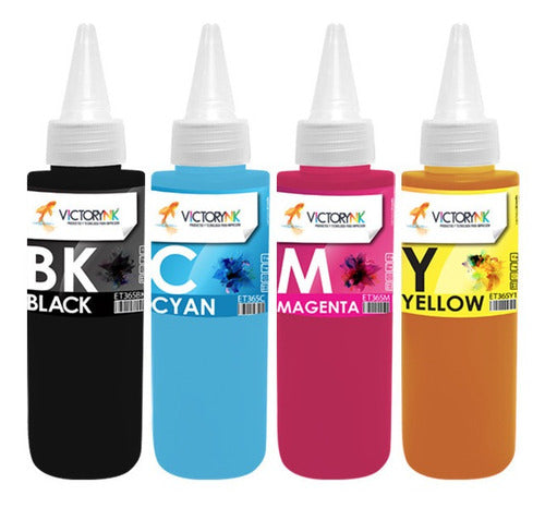 Tinta Comestible Victorynk 70ml Para Impresoras Epson Black, Cyan, Yellow, Magent