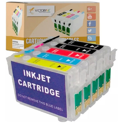 Cartucho Rellenable 1321 Tx120 Tx130  + 4 Tintas Dye 70ml