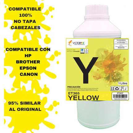 Pack 10 Litros De Tinta Dye Universal Ep H Bro Can