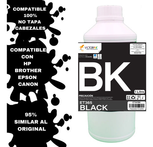 Pack 10 Litros De Tinta Dye Universal Ep H Bro Can