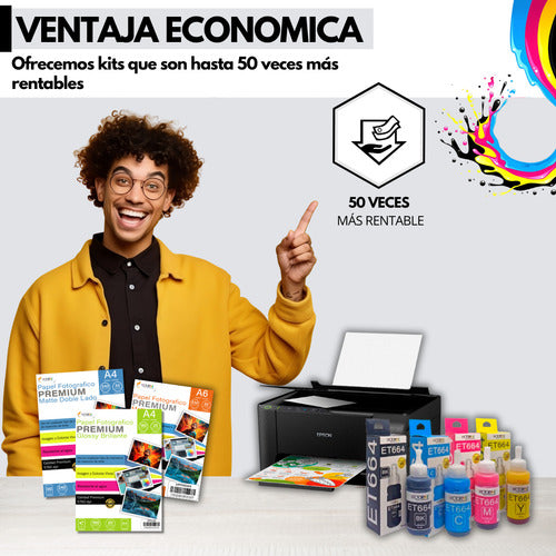 Pack 4 Tintas Bro High Definition Black, Cyan, Magent, Yellow