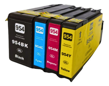 Kit 4 Cartucho Tinta Nuevo Para H 954 Xl Alto Rendimiento