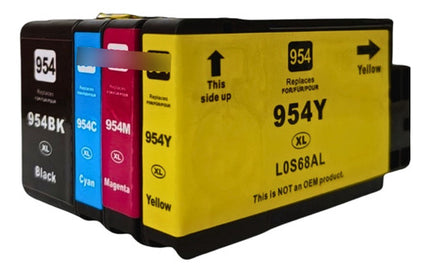 Kit 4 Cartucho Tinta Nuevo Para H 954 Xl Alto Rendimiento
