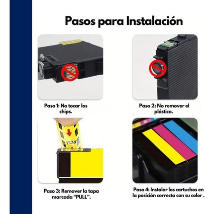 Pack 4 Cartucho Tinta Genérico T1401-t1404