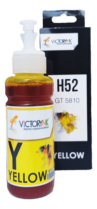 Tinta Dye Victorynk H52 Gt 5810 70 Ml Para Impresoras Cyan Magenta Yellow Black