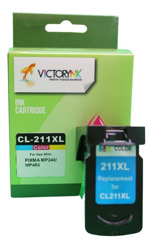 Pack 2 Cartuchos Tinta Genérico Pg 210 Xl / 211 Xl  Bk/tri