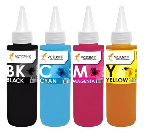 Pack 4 Tinta Pigmentada Para H Pro 8000 8100 8500 Cyan Magenta Yellow Black