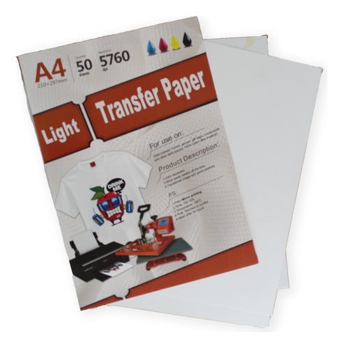 Papel Fotográfico Transfer Colores Claros A4 20 Hojas