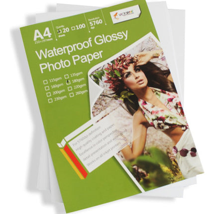 3 Paquetes Papel Fotográfico Glossy A4 115gr 300 Hojas Total Blanco