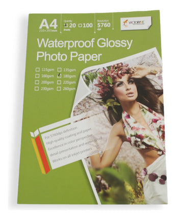 3 Paquetes Papel Fotográfico Glossy A4 115gr 300 Hojas Total Blanco