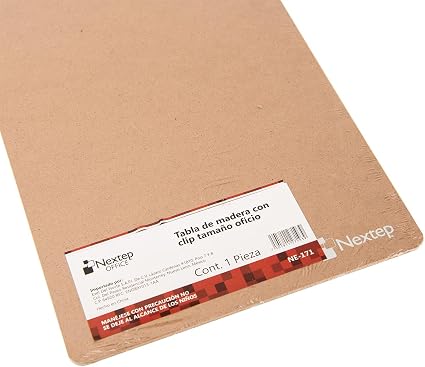 Tabla Madera Nextep con Clip Oficio NE171
