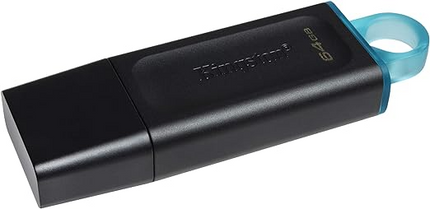 Memoria USB 2.0 64GB Modelo Exodia Marca Kingston