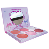 Maquillaje Girabella Kawai Kuromi Kit 5 Sombras +Iluminador GI6-1017