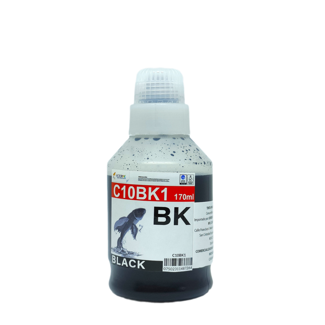 Tinta Generica para Canon Gi10 G7010 G5010 5011 G6010 (BK 175ml, C,M,Y 70ml)