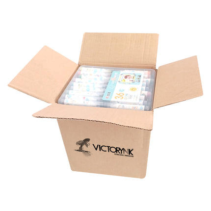 Pack 3 Pzs Doble Punta Acuarelables  36 Plumones
