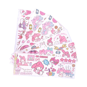 150 Pegatinas Sanrio Kuromi Melody Cuaderno 15 hojas