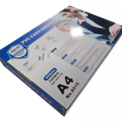 Papel A4 PVC Laminado para Credenciales 50pzs
