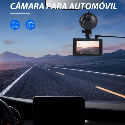 Cámara Para Auto Frontal Y Trasera 3 Pulgadas Con Tarjeta SD