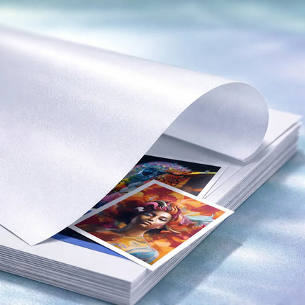 Papel Laminado Holografico En Frio Pentagrama 20 Pzs A4