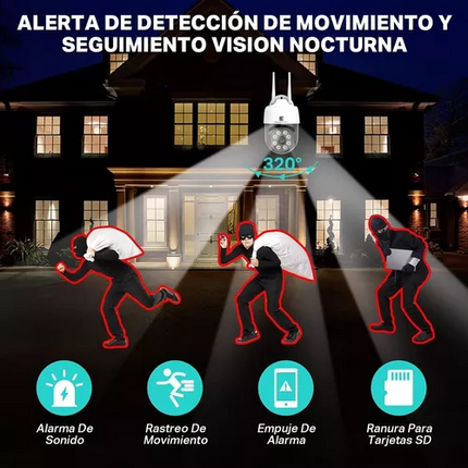 Cámara de Seguridad Wi-fi 2mp P1X20 Seedary