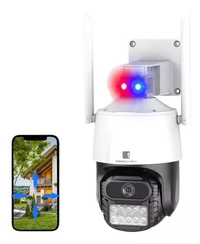 ZEYLINK Alarma con Cámara WIFI PTZ + Sensores Para Casa Negocio