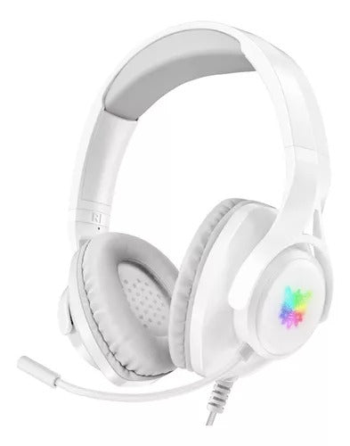 Audifonos Gamer Onikuma Modelo X16 Blanco Luz Rgb Xbox/ Pc Ps