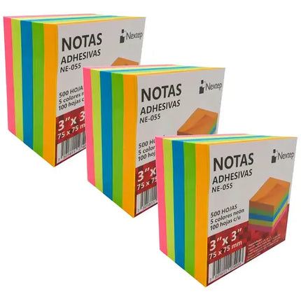Pack 4 Notas Adhesivas Nextep 3x3