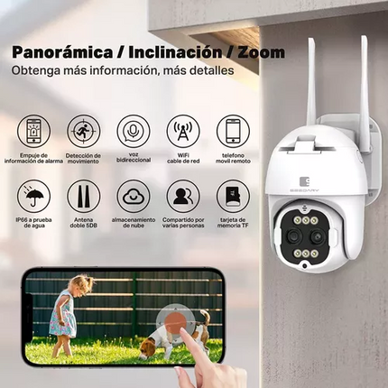 Cámara Domo TP2M8 8X 4K Full HD WiFi Exterior