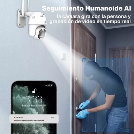 Cámara Domo TP2M8 8X 4K Full HD WiFi Exterior