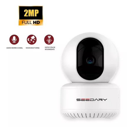 Camara Seguridad 3MP Interior Full HD 360° A1-F30 Seedary
