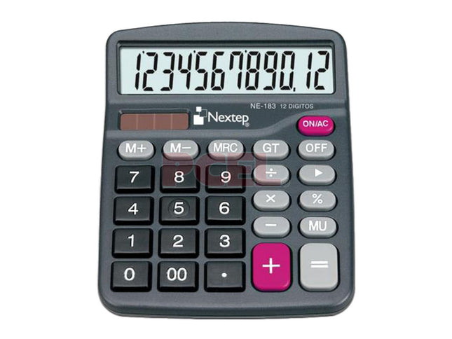 Calculadora Nextep 12 Digitos Semi Escritorio Bateria/Solar NE183