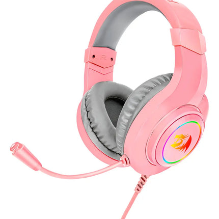 Auriculares Redragon Hylas para videojuegos, color rosa, Rgb H260
