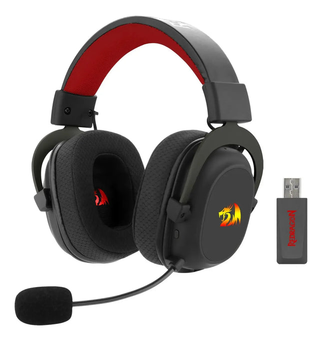 Audifonos Redragon Zeus X Wireless H510-wl, 7.1 Virtual, Rgb Color Negro