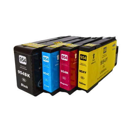 Pack de 4 Cartuchos de Tinta para Hp 954XL 50ml l0s71al 8210 / 8710