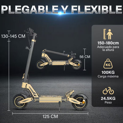 Scooter Eléctrico Plegable Honey Whale G2 Pro