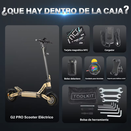 Scooter Eléctrico Plegable Honey Whale G2 Pro