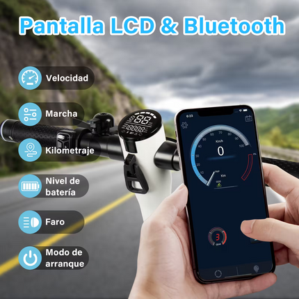 Scooter Eléctrico Plegable Honey Whale S5 Blanco