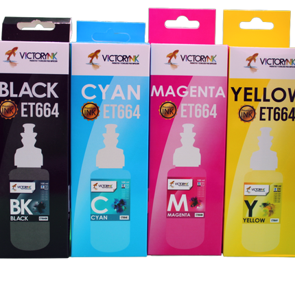 Pack Sistema de Tinta Continua Accesorios Universal + 4 Tintas 100ml Para Hp y Canon