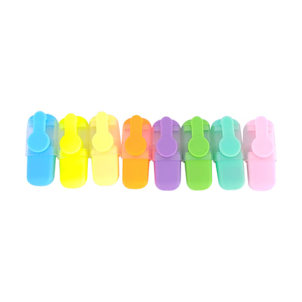Paquete 8 Pz Mini Marcatextos Resaltadores  Papeleria Kawai