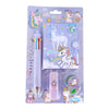Set Papeleria Kawaii Unicornio Pack 6 Pzs
