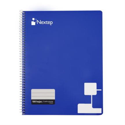 Cuaderno Nextep Profesional Cuadro Grande C7 100 Hojas Espiral NE007G