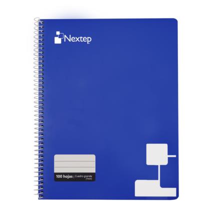 Cuaderno Nextep Profesional Cuadro Grande C7 100 Hojas Espiral NE007G