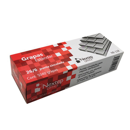 Grapas Nextep Estándar 26/6 C/5040 NE118